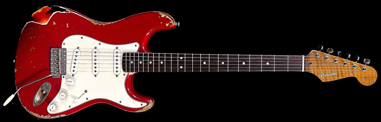 RetroVibe® Iconacaster - Dakota Red over 3-Tone Sunburst RV36