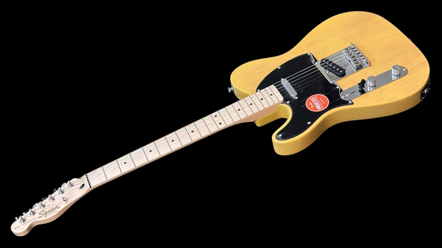 Lefty Fender® Squier Telecaster Butterscotch Maple Neck