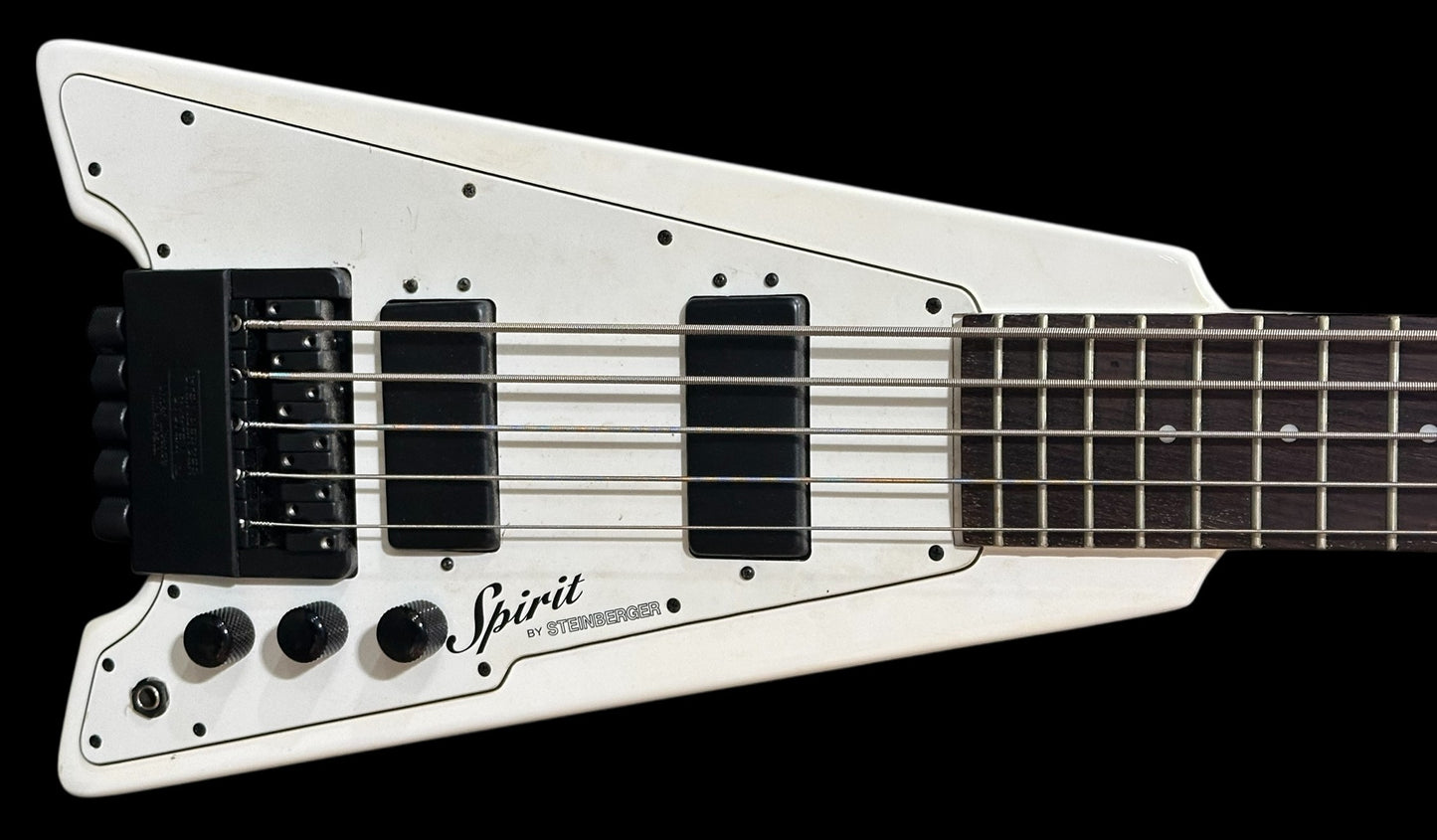 Steinburger Spirit 5 String Bass White w/gigbag