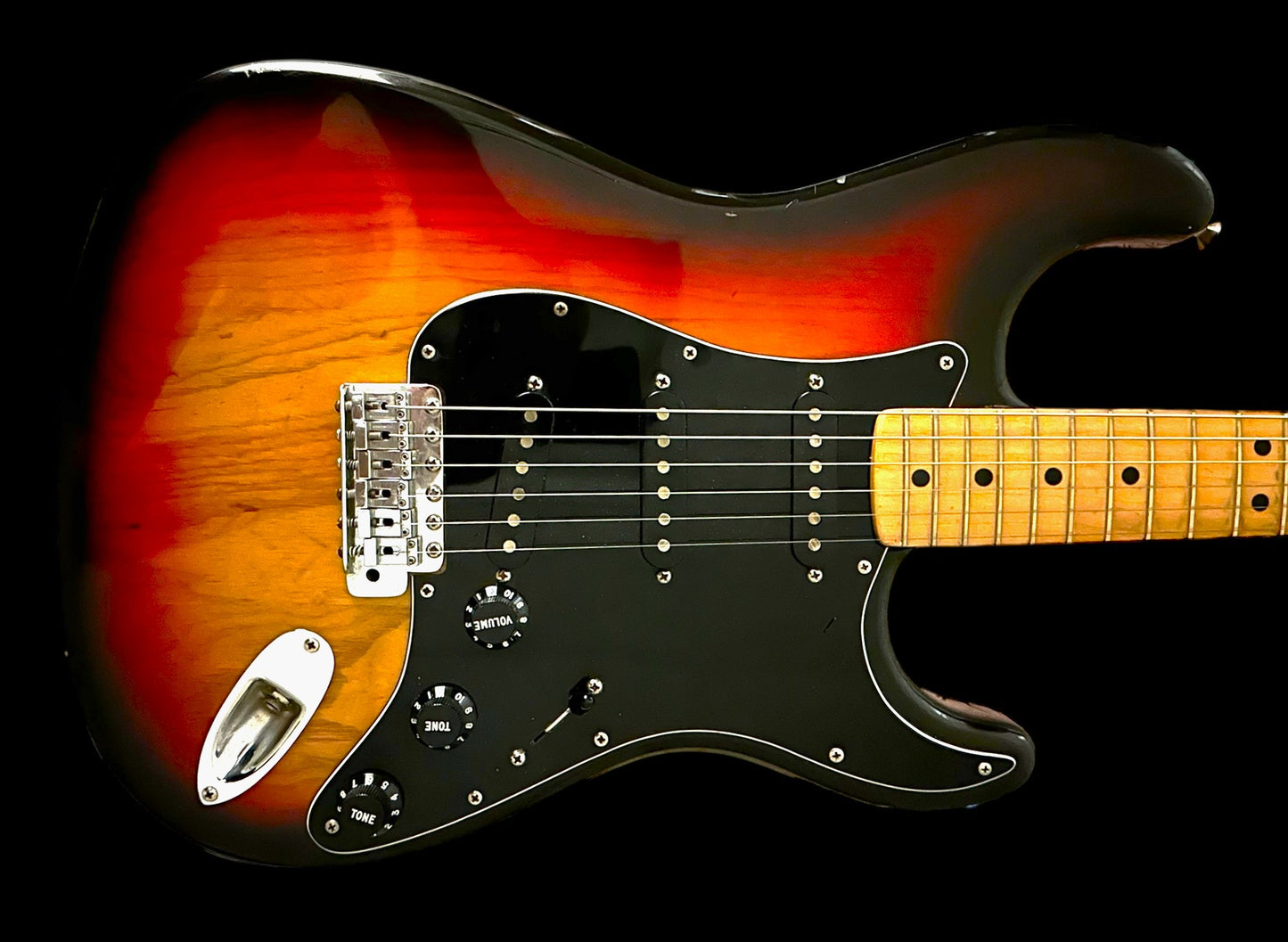1979 Fender Stratocaster 3 Tone Sunburst, Ash Body, Maple Neck