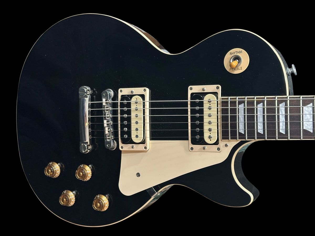 2023 Gibson Les Paul Std 50's Ebony Seymour Duncan Slash Alnico II Pro HB Zebra Set