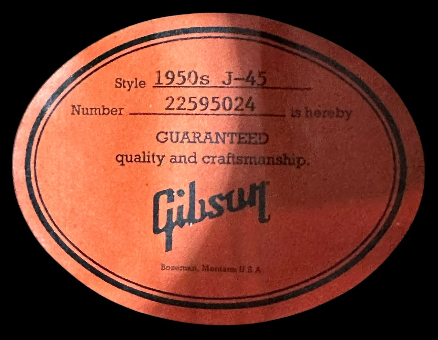 Gibson 1950's J-45 2025 Original Vintage Sunburst with LR Baggs OHSC