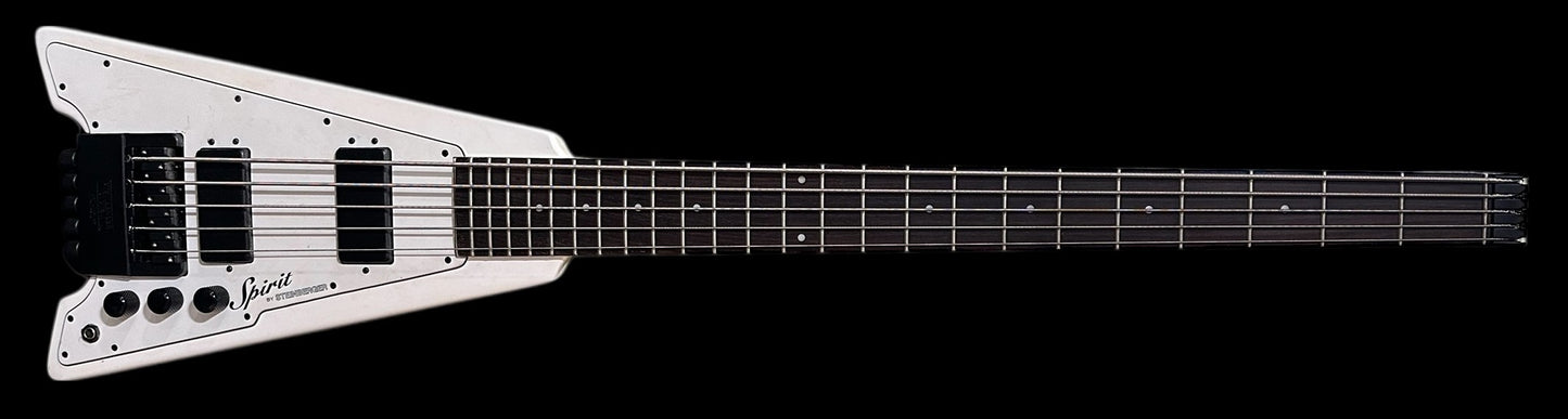 Steinburger Spirit 5 String Bass White w/gigbag