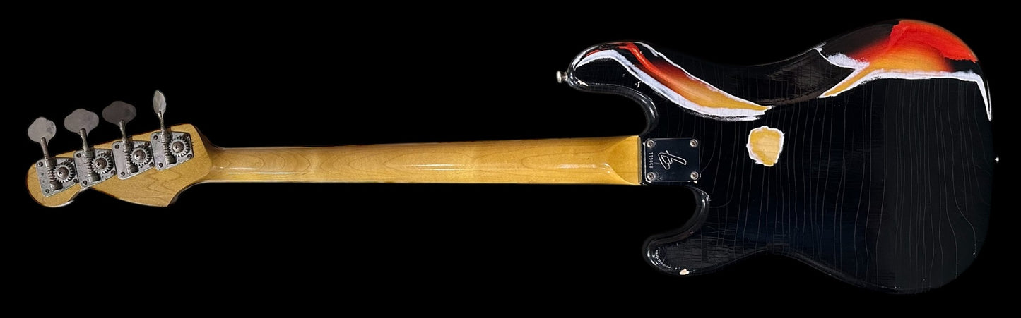 RetroVibe® Decision Bass Black over Sunburst MapleNeck