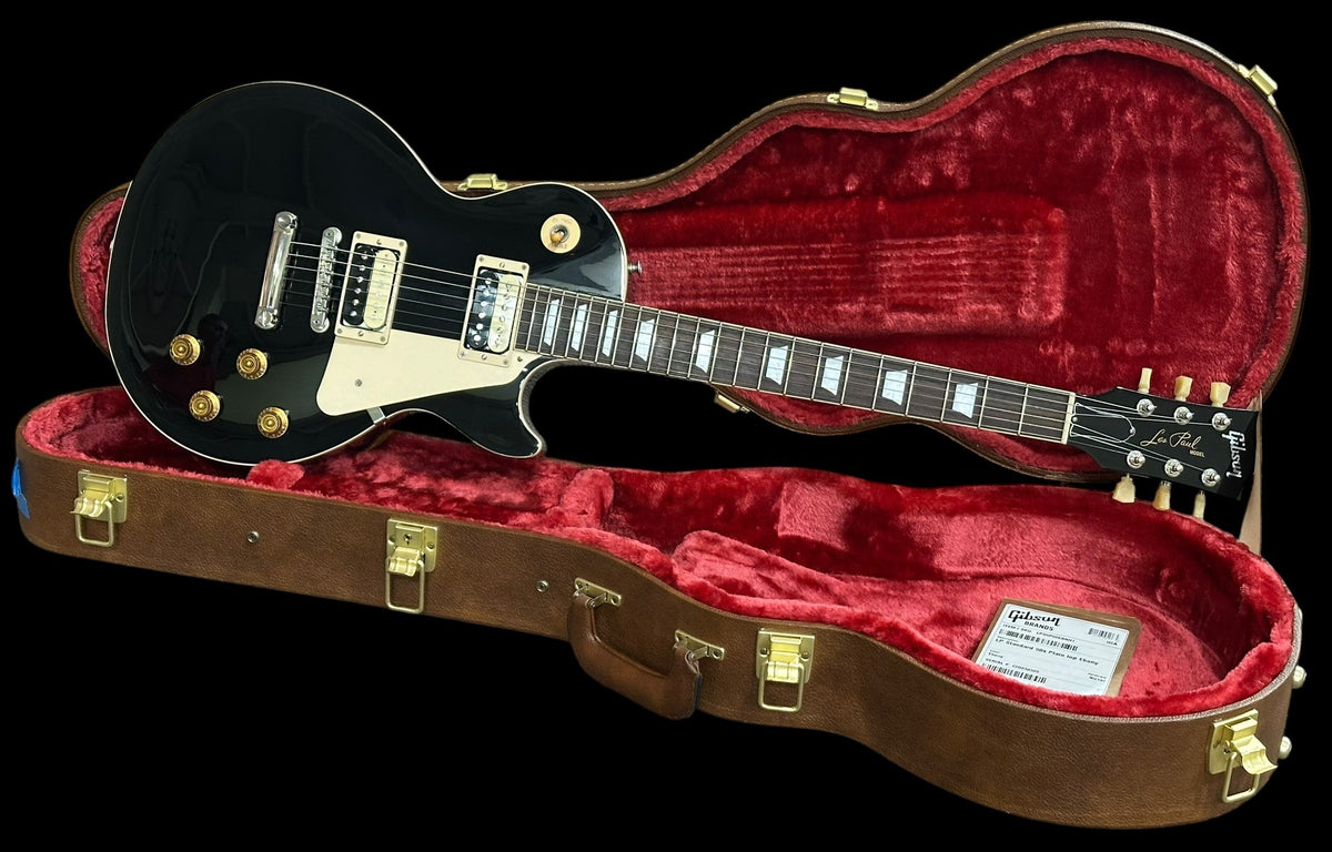 2023 Gibson Les Paul Std 50's Ebony Seymour Duncan Slash Alnico II Pro HB Zebra Set