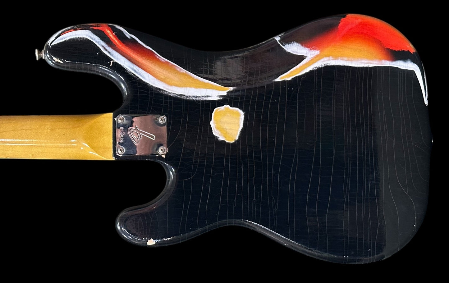 RetroVibe® Decision Bass Black over Sunburst MapleNeck