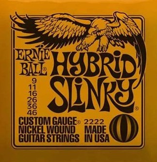 Ernie Ball Hybrid Slinky 9-46 Nickel Wound 2222
