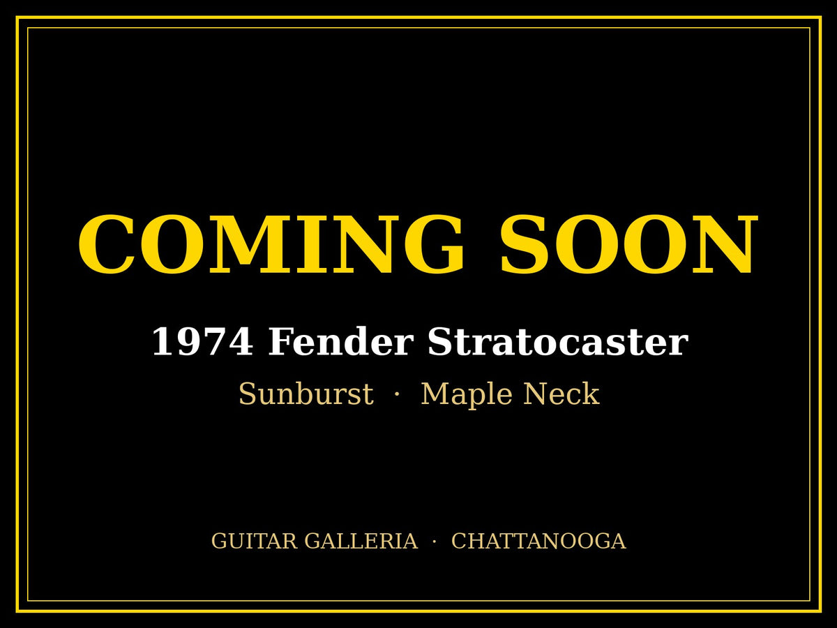 1974 Fender Stratocaster Sunburst Maple Neck — Coming Soon