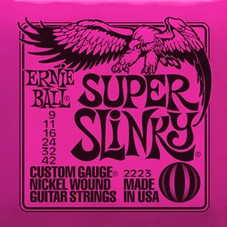 Ernie Ball Super Slinky 9-42 Nickel Wound 2223